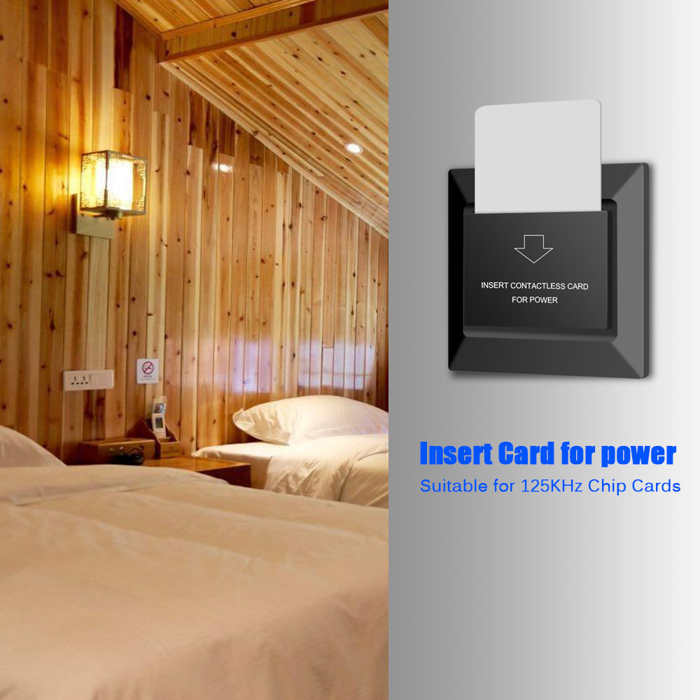 How does a hotel guest room card switch work?