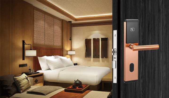 hireadlock 2023E Copper hotel guestroom lock